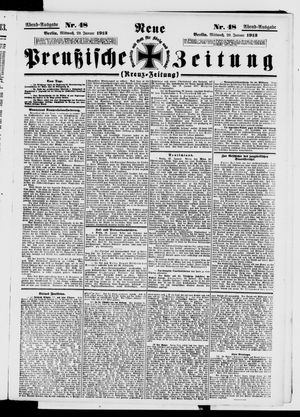 Neue preußische Zeitung vom 29.01.1913
