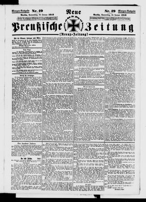 Neue preußische Zeitung vom 30.01.1913