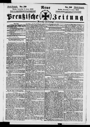 Neue preußische Zeitung vom 30.01.1913