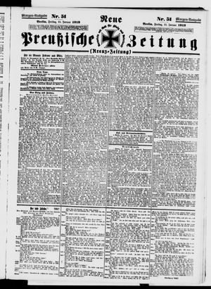 Neue preußische Zeitung vom 31.01.1913