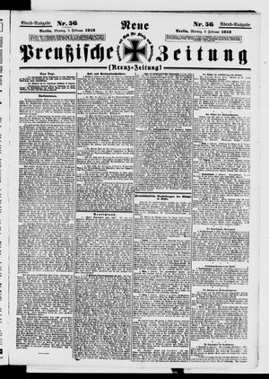 Neue preußische Zeitung on Feb 3, 1913