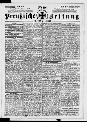 Neue preußische Zeitung vom 08.02.1913