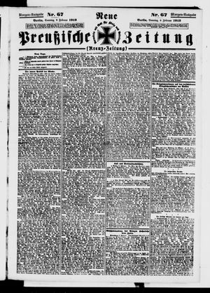 Neue preußische Zeitung vom 09.02.1913
