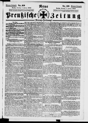Neue preußische Zeitung vom 11.02.1913