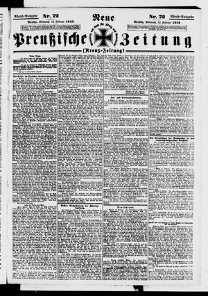 Neue preußische Zeitung vom 12.02.1913