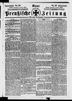 Neue preußische Zeitung vom 13.02.1913