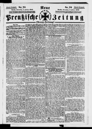 Neue preußische Zeitung vom 13.02.1913