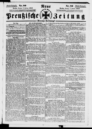 Neue preußische Zeitung vom 17.02.1913