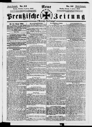 Neue preußische Zeitung on Feb 19, 1913