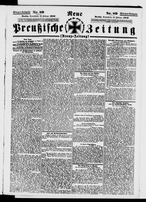 Neue preußische Zeitung vom 22.02.1913