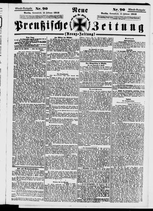 Neue preußische Zeitung vom 22.02.1913
