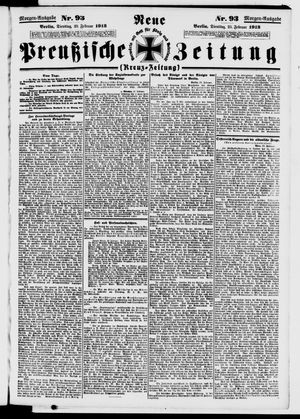 Neue preußische Zeitung vom 25.02.1913