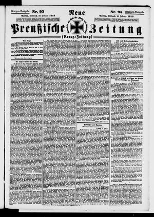 Neue preußische Zeitung vom 26.02.1913