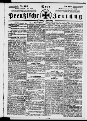 Neue preußische Zeitung vom 01.03.1913