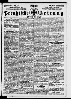 Neue preußische Zeitung vom 09.03.1913