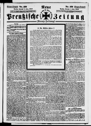 Neue preußische Zeitung vom 19.03.1913