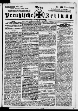 Neue preußische Zeitung vom 27.03.1913