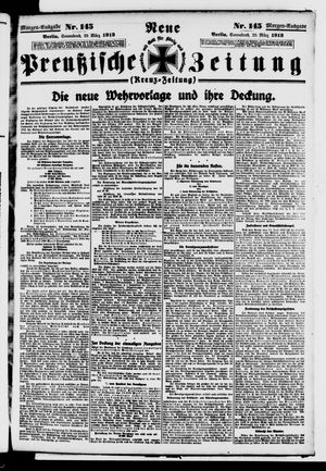 Neue preußische Zeitung vom 29.03.1913