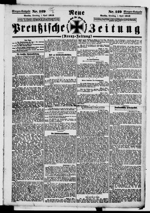 Neue preußische Zeitung vom 01.04.1913