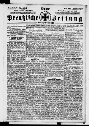 Neue preußische Zeitung vom 03.04.1913