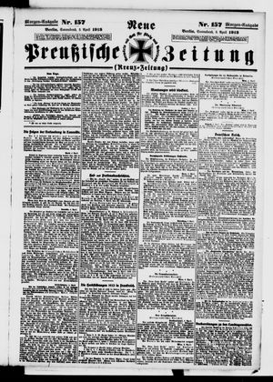 Neue preußische Zeitung vom 05.04.1913
