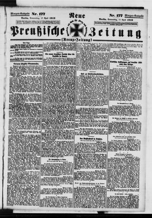Neue preußische Zeitung vom 17.04.1913