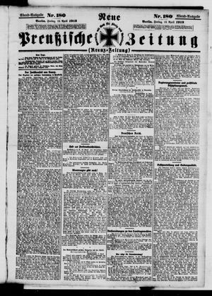 Neue preußische Zeitung vom 18.04.1913