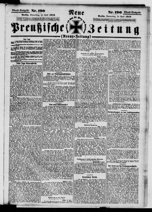 Neue preußische Zeitung vom 24.04.1913