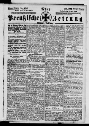 Neue preußische Zeitung vom 25.04.1913