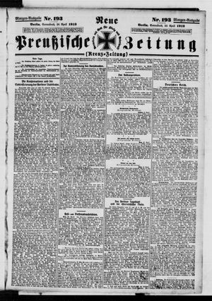 Neue preußische Zeitung vom 26.04.1913