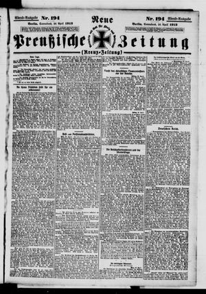 Neue preußische Zeitung vom 26.04.1913