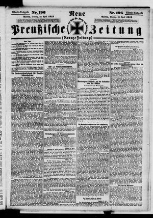 Neue preußische Zeitung vom 28.04.1913