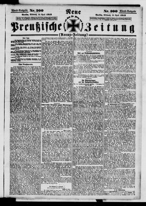 Neue preußische Zeitung vom 30.04.1913