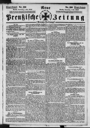 Neue preußische Zeitung vom 08.05.1913