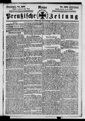 Neue preußische Zeitung vom 20.05.1913