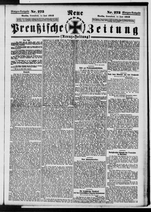 Neue preußische Zeitung vom 14.06.1913