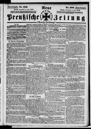 Neue preußische Zeitung vom 21.06.1913