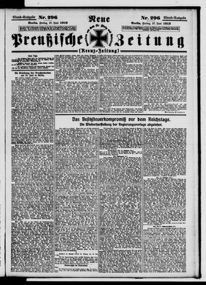 Neue preußische Zeitung vom 27.06.1913