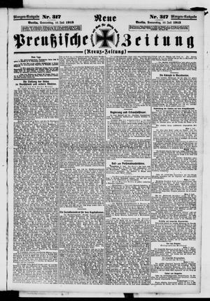 Neue preußische Zeitung vom 10.07.1913