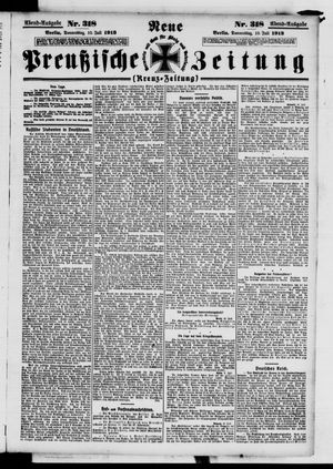 Neue preußische Zeitung vom 10.07.1913