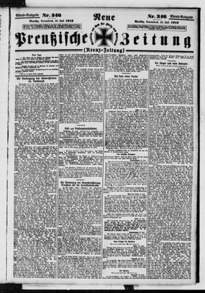 Neue preußische Zeitung vom 26.07.1913