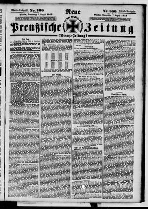Neue preußische Zeitung vom 07.08.1913