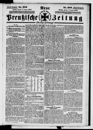 Neue preußische Zeitung vom 15.08.1913