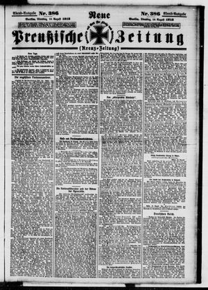 Neue preußische Zeitung vom 19.08.1913