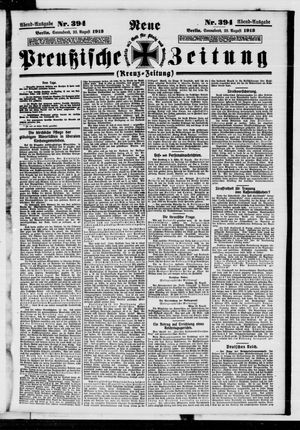 Neue preußische Zeitung vom 23.08.1913
