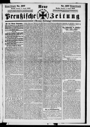 Neue preußische Zeitung on Aug 31, 1913