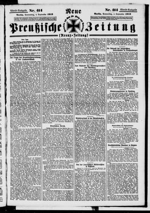 Neue preußische Zeitung vom 04.09.1913
