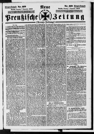 Neue preußische Zeitung vom 07.09.1913