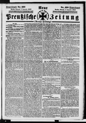 Neue preußische Zeitung vom 17.09.1913