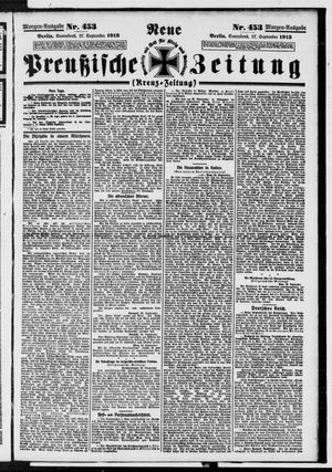 Neue preußische Zeitung vom 27.09.1913